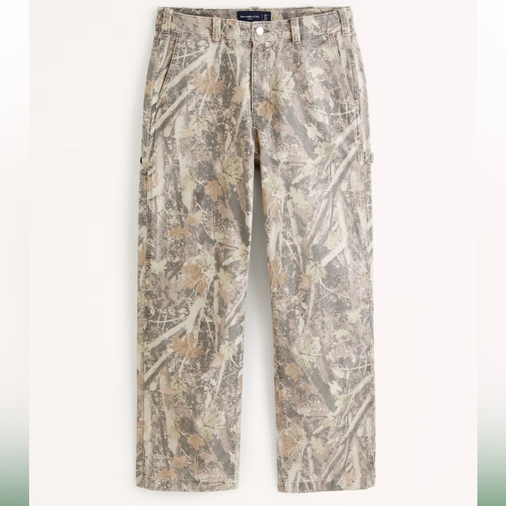 Abercrombie & Fitch Athletic Loose  Camouflage Men Pants Size 30 - Picture 5 of 14